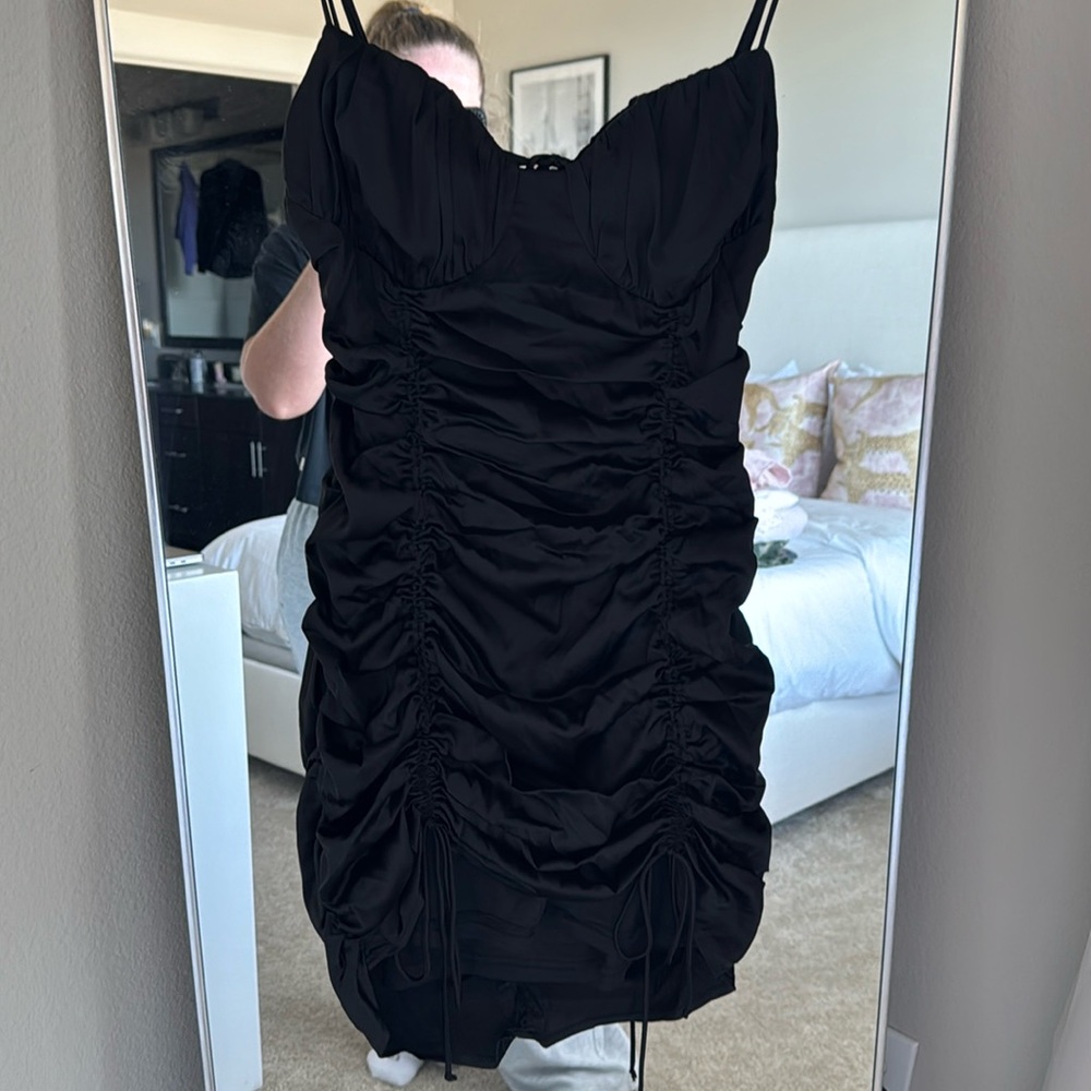 Black mini dress